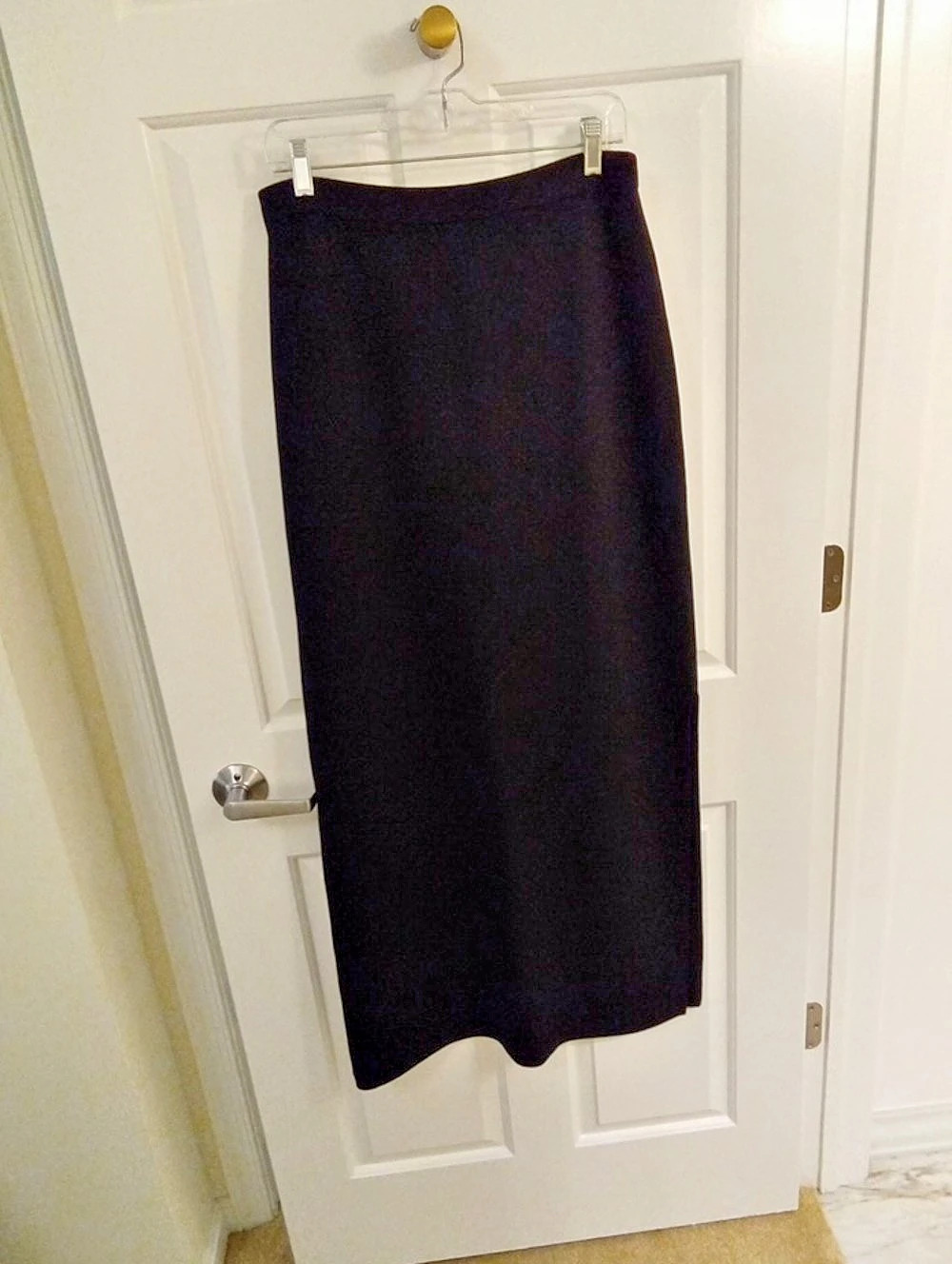 St. John Basics Santana Knit Maxi Skirt Black Size 12